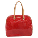 LOUIS VUITTON Monogram Vernis Sutton Hand Bag Red M91080 LV Auth ka6666-2
