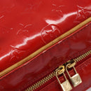 LOUIS VUITTON Monogram Vernis Sutton Hand Bag Red M91080 LV Auth ka6666-8