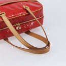 LOUIS VUITTON Monogram Vernis Sutton Hand Bag Red M91080 LV Auth ka6666-9