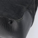 GUCCI GG Canvas Bamboo Hand Bag Black 112526 Auth ka6667-14