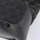 GUCCI GG Canvas Bamboo Hand Bag Black 112526 Auth ka6667-12