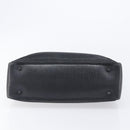 GUCCI GG Canvas Bamboo Hand Bag Black 112526 Auth ka6667-9