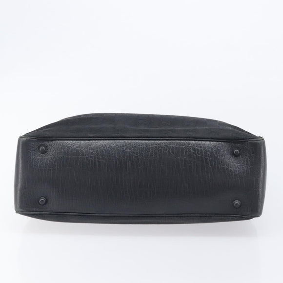 GUCCI GG Canvas Bamboo Hand Bag Black 112526 Auth ka6667