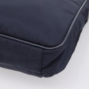 PRADA Shoulder Bag Nylon Navy Silver Auth ka6668A-16