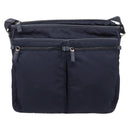 PRADA Shoulder Bag Nylon Navy Silver Auth ka6668A-2