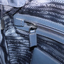 PRADA Shoulder Bag Nylon Navy Silver Auth ka6668A-23