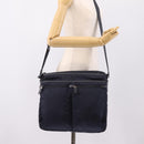 PRADA Shoulder Bag Nylon Navy Silver Auth ka6668A-30