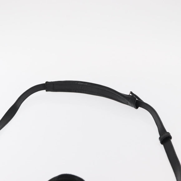 GIVENCHY Hand Bag Leather 2way Black Gold Auth ka667