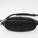 GIVENCHY Hand Bag Leather 2way Black Gold Auth ka667-5