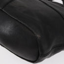 GIVENCHY Hand Bag Leather 2way Black Gold Auth ka667-15