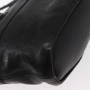 GIVENCHY Hand Bag Leather 2way Black Gold Auth ka667-16