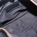 GIVENCHY Hand Bag Leather 2way Black Gold Auth ka667-11