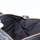 GIVENCHY Hand Bag Leather 2way Black Gold Auth ka667-20