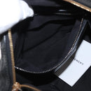 GIVENCHY Hand Bag Leather 2way Black Gold Auth ka667-23