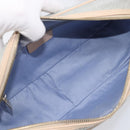 Salvatore Ferragamo Gancini Shoulder Bag PVC Leather Light Blue Gold Auth ka6670-11