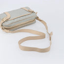 Salvatore Ferragamo Gancini Shoulder Bag PVC Leather Light Blue Gold Auth ka6670-7