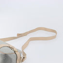 Salvatore Ferragamo Gancini Shoulder Bag PVC Leather Light Blue Gold Auth ka6670-14