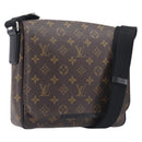 LOUIS VUITTON Monogram Macassar District PM Shoulder Bag M40935 LV Auth ka6671A-1