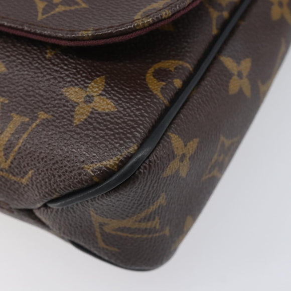 LOUIS VUITTON Monogram Macassar District PM Shoulder Bag M40935 LV Auth ka6671A