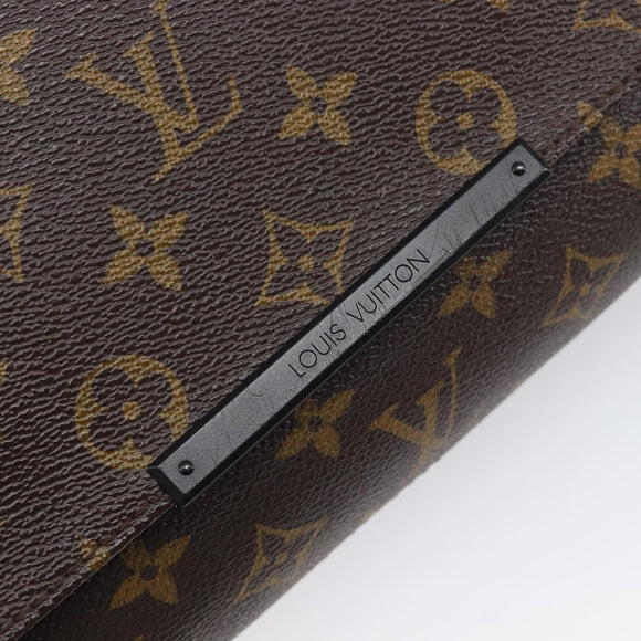 LOUIS VUITTON Monogram Macassar District PM Shoulder Bag M40935 LV Auth ka6671A