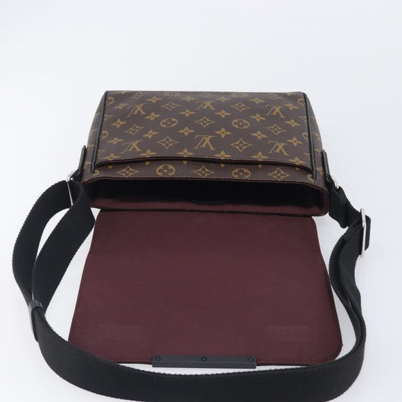 LOUIS VUITTON Monogram Macassar District PM Shoulder Bag M40935 LV Auth ka6671A