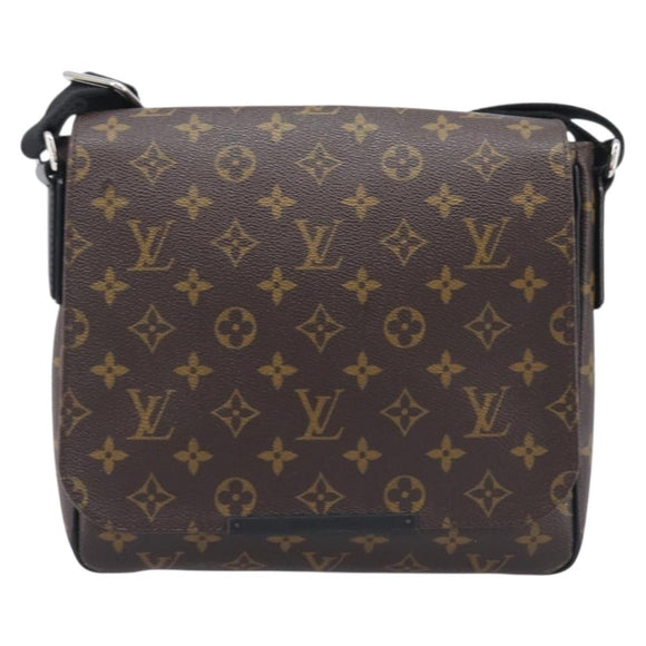 LOUIS VUITTON Monogram Macassar District PM Shoulder Bag M40935 LV Auth ka6671A