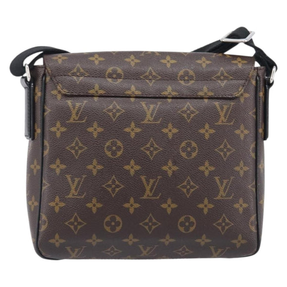 LOUIS VUITTON Monogram Macassar District PM Shoulder Bag M40935 LV Auth ka6671A