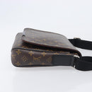 LOUIS VUITTON Monogram Macassar District PM Shoulder Bag M40935 LV Auth ka6671A-5