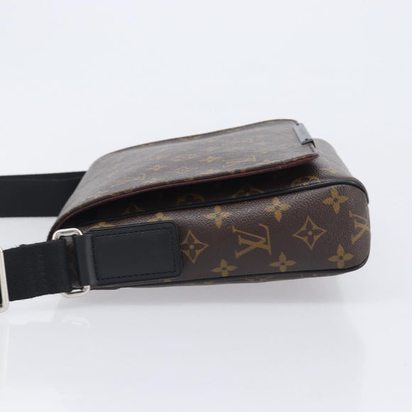 LOUIS VUITTON Monogram Macassar District PM Shoulder Bag M40935 LV Auth ka6671A