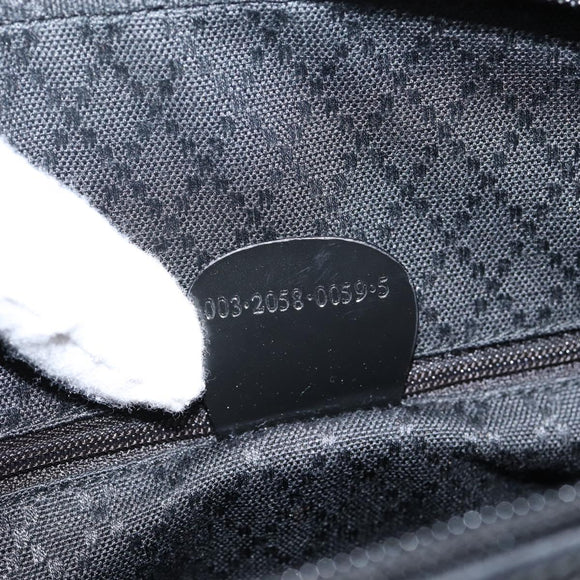GUCCI Bamboo Shoulder Bag Nylon Black 003 2058 0059 5 Auth ka6673