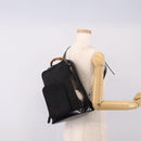 GUCCI Bamboo Shoulder Bag Nylon Black 003 2058 0059 5 Auth ka6673-25