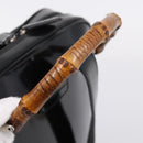 GUCCI Bamboo Shoulder Bag Nylon Black 003 2058 0059 5 Auth ka6673-7