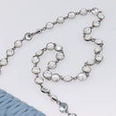 Miu Miu Matelasse Shoulder Bag Leather Light Blue Silver Auth ka6674M-11