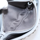 Miu Miu Matelasse Shoulder Bag Leather Light Blue Silver Auth ka6674M-27