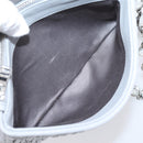 Miu Miu Matelasse Shoulder Bag Leather Light Blue Silver Auth ka6674M-28