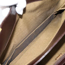 FENDI Zucca Canvas Hand Bag Black Gold Tone Auth ka6679V-25
