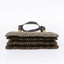FENDI Zucca Canvas Hand Bag Black Gold Tone Auth ka6679V-5