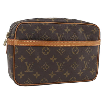 LOUIS VUITTON Monogram Compiegne 23 Clutch Bag M51847 LV Auth ka668