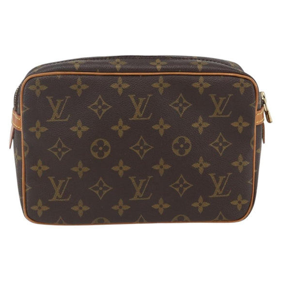 LOUIS VUITTON Monogram Compiegne 23 Clutch Bag M51847 LV Auth ka668