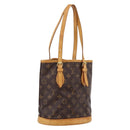 LOUIS VUITTON Monogram Bucket PM Shoulder Bag M42238 LV Auth ka6682-1