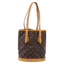 LOUIS VUITTON Monogram Bucket PM Shoulder Bag M42238 LV Auth ka6682-13