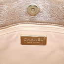 CHANEL Luxury Line Chain Tote Bag Leather Silver Gold Tone CC Auth ka6683-16