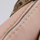 FENDI Celeria Shoulder Bag Leather Beige Silver 8BT093 Auth ka6684-9