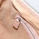 FENDI Celeria Shoulder Bag Leather Beige Silver 8BT093 Auth ka6684-25