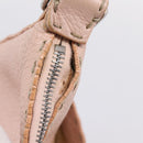 FENDI Celeria Shoulder Bag Leather Beige Silver 8BT093 Auth ka6684-10