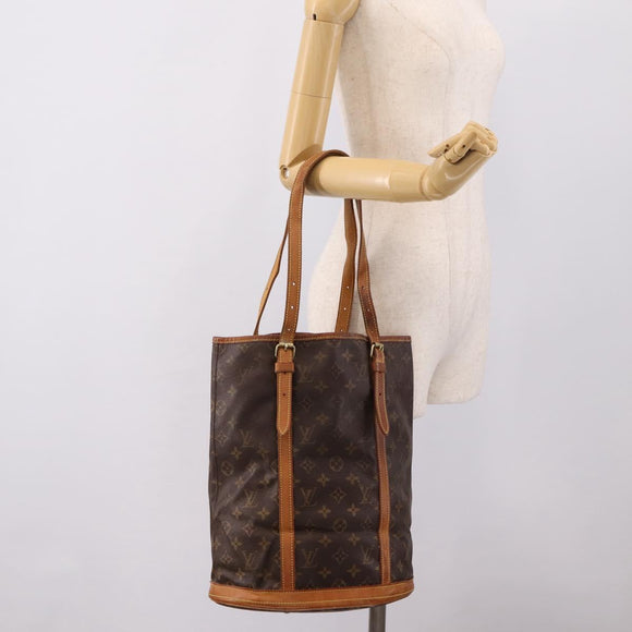 LOUIS VUITTON Monogram Bucket GM Shoulder Bag M42236 LV Auth ka6686