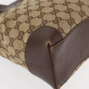 GUCCI GG Canvas Tote Bag Beige Gold 002 1199 Auth ka669-9