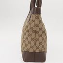GUCCI GG Canvas Tote Bag Beige Gold 002 1199 Auth ka669-4