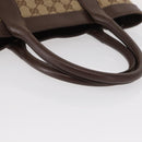 GUCCI GG Canvas Tote Bag Beige Gold 002 1199 Auth ka669-7