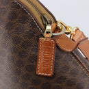 CELINE Macadam Hand Bag PVC 2way Brown Gold Tone Auth ka6693-17